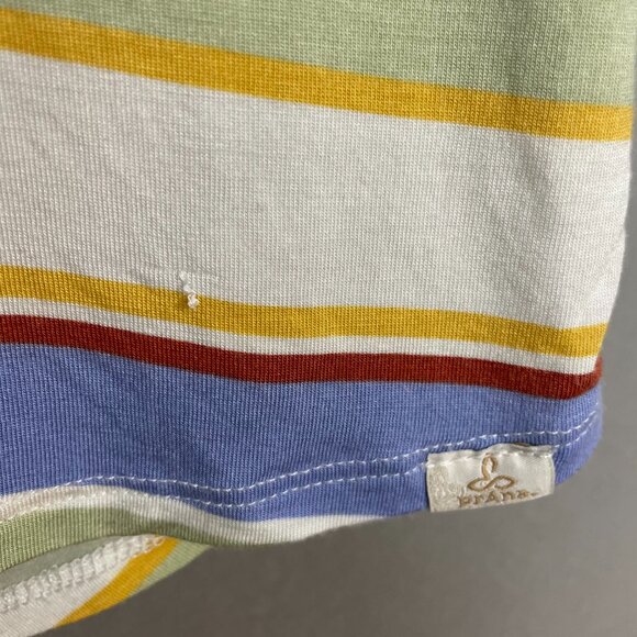 Prana Tank Top Foundation Scoop Neck Women Morning Glory Stripe Shirt Small - Picture 12 of 15